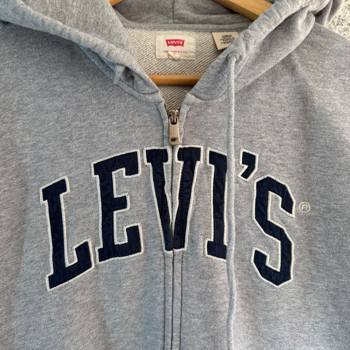리바이스 스펠아웃 로고 후드집업 상품이미지8