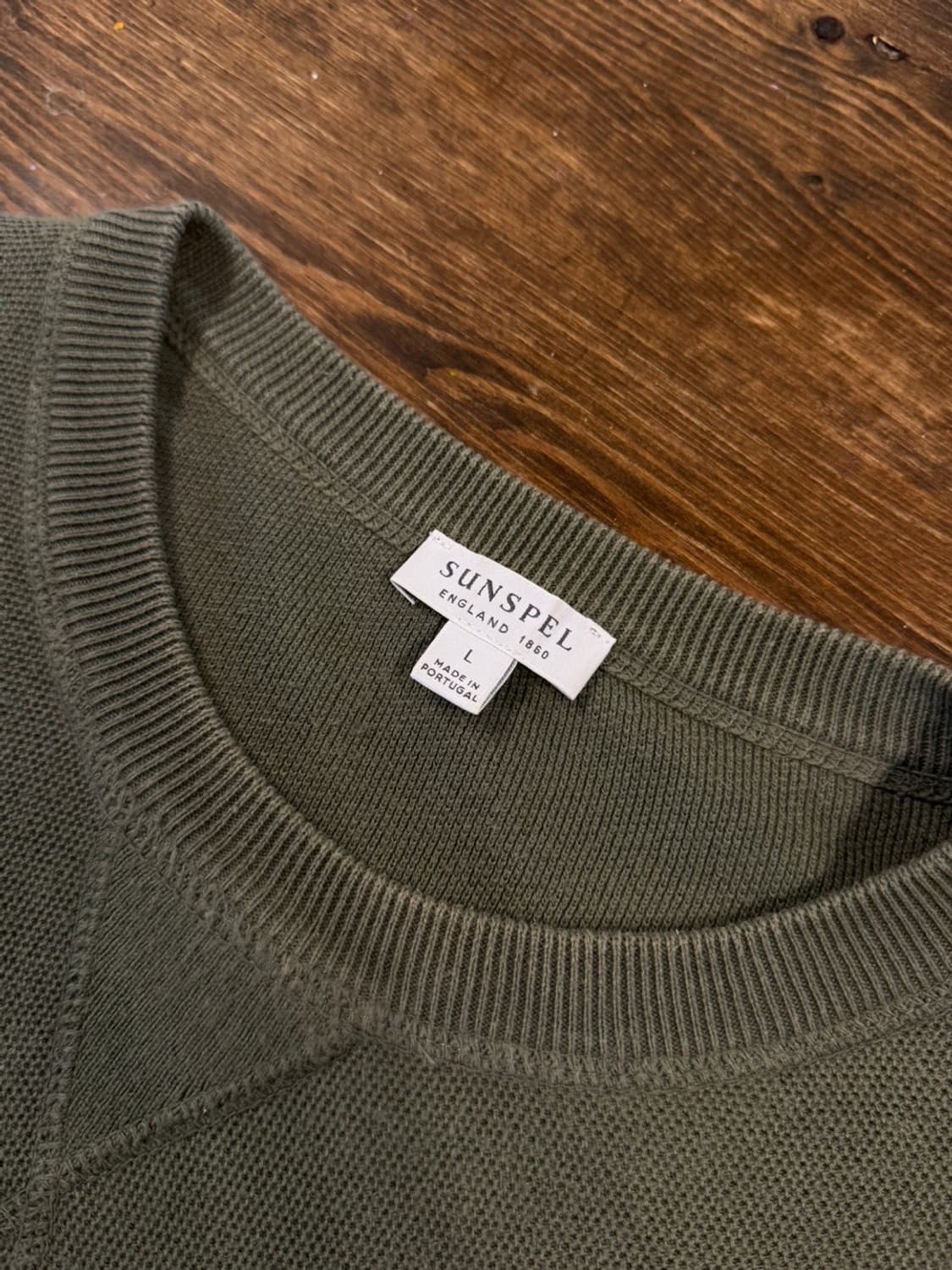 선스펠 크루넥 니트 100 상품이미지8