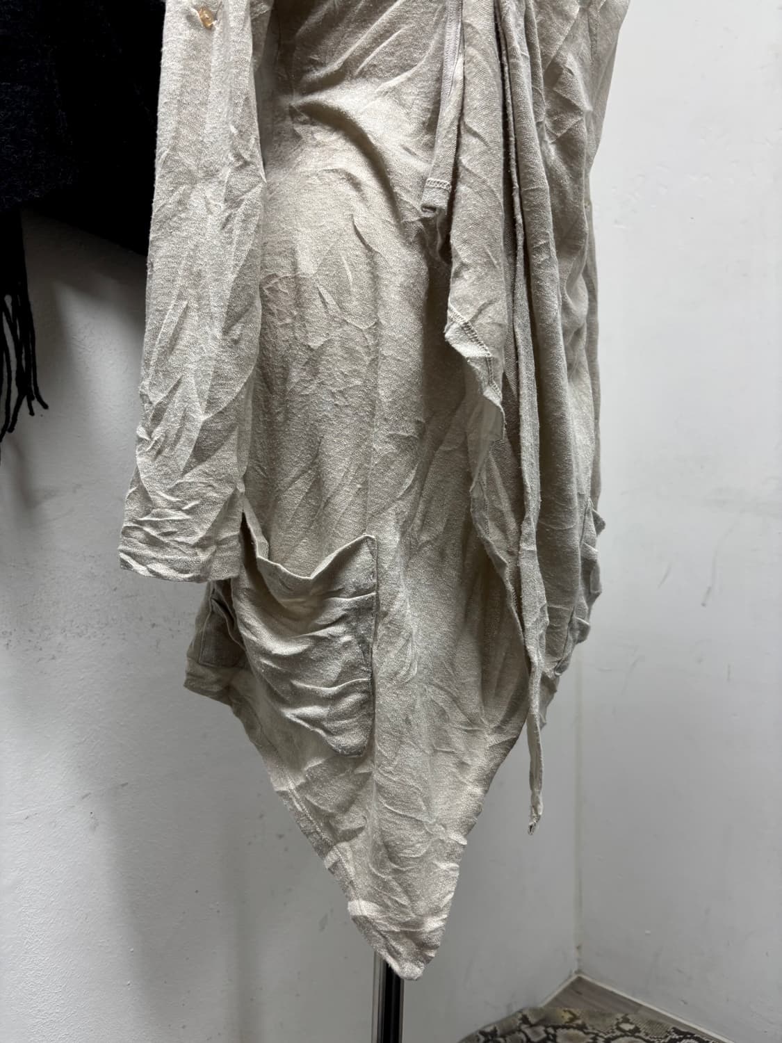 “Vintage”Draped Hoodie Cardigan 상품이미지2