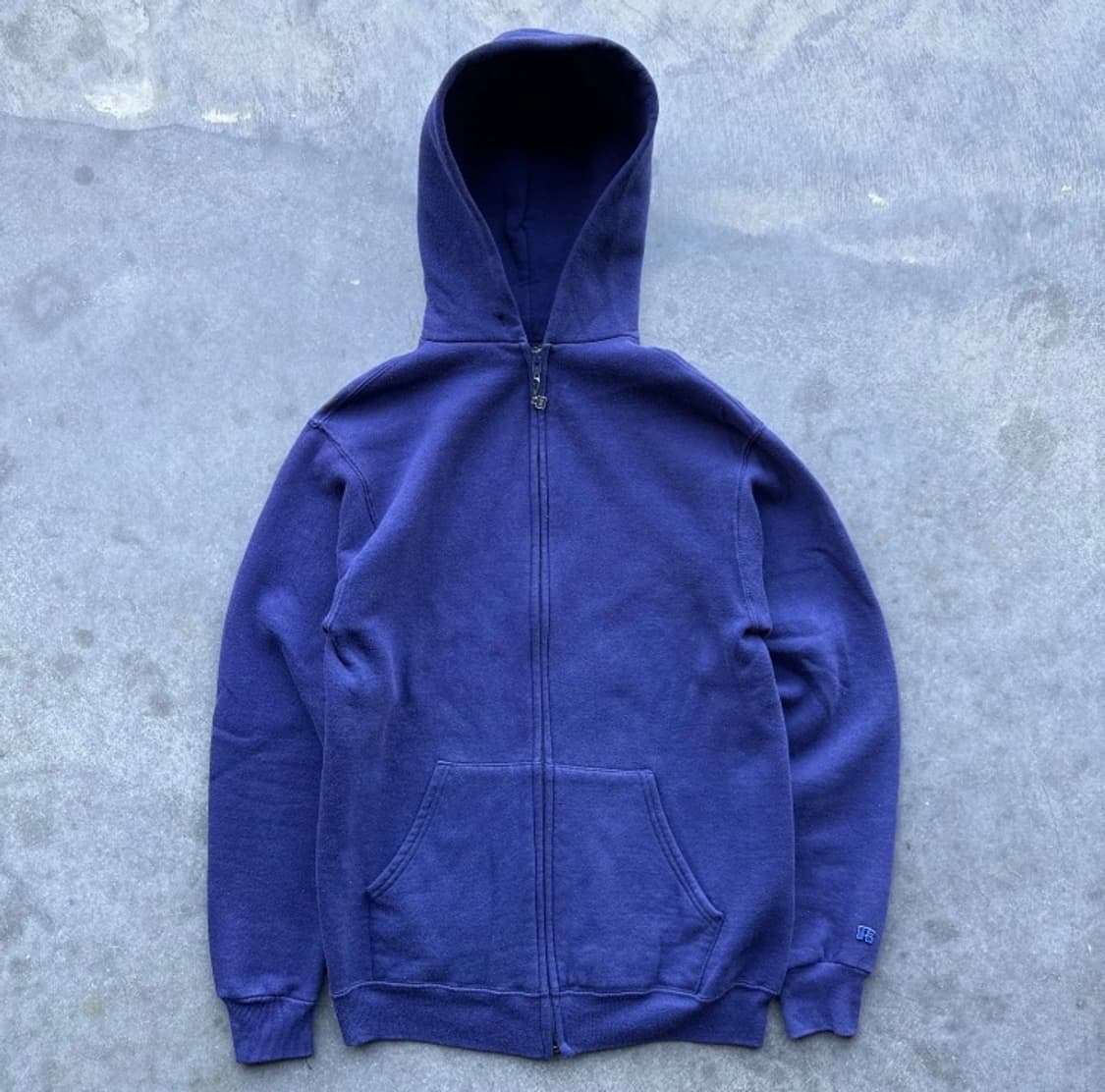 🇺🇸70년대 러셀 애슬래틱 후드집업 네이비퍼플 M 상품이미지2