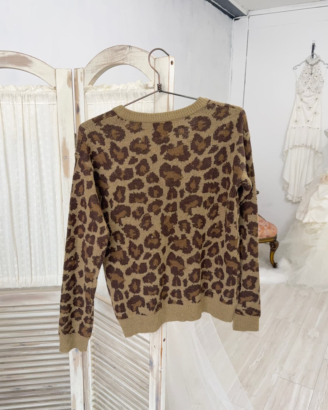 Cecil McBee Leopard Pattern Knit Top 상품이미지8