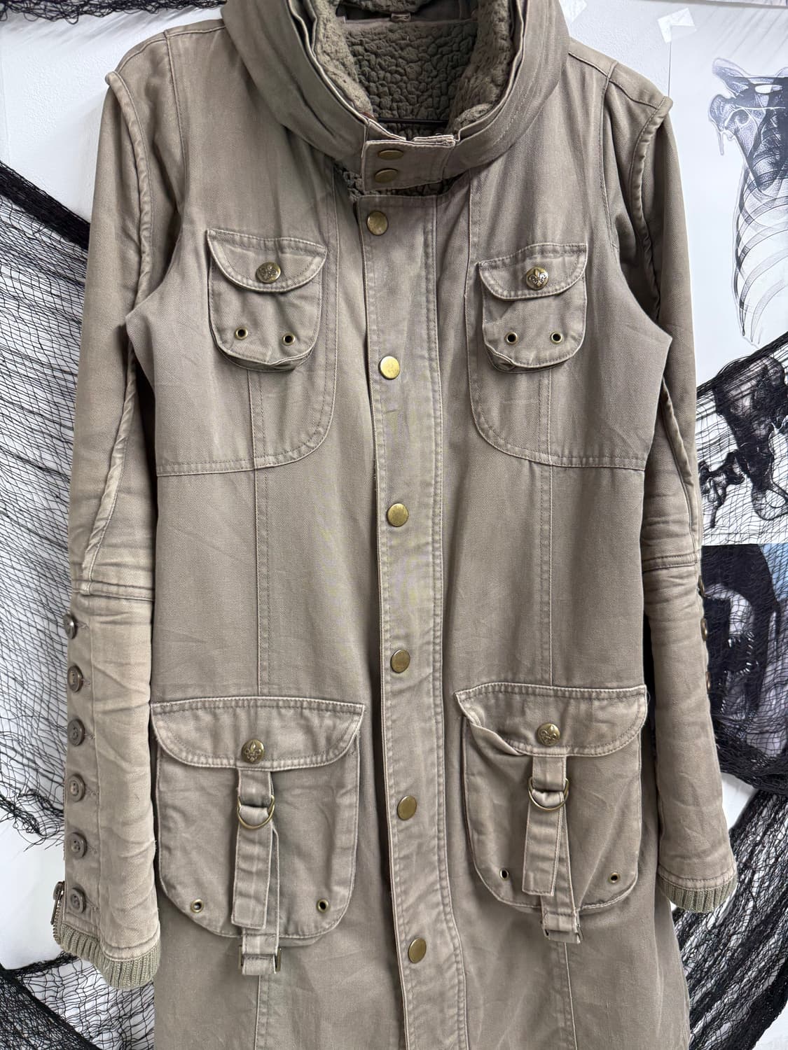 00s pocket detail long jacket 상품이미지3