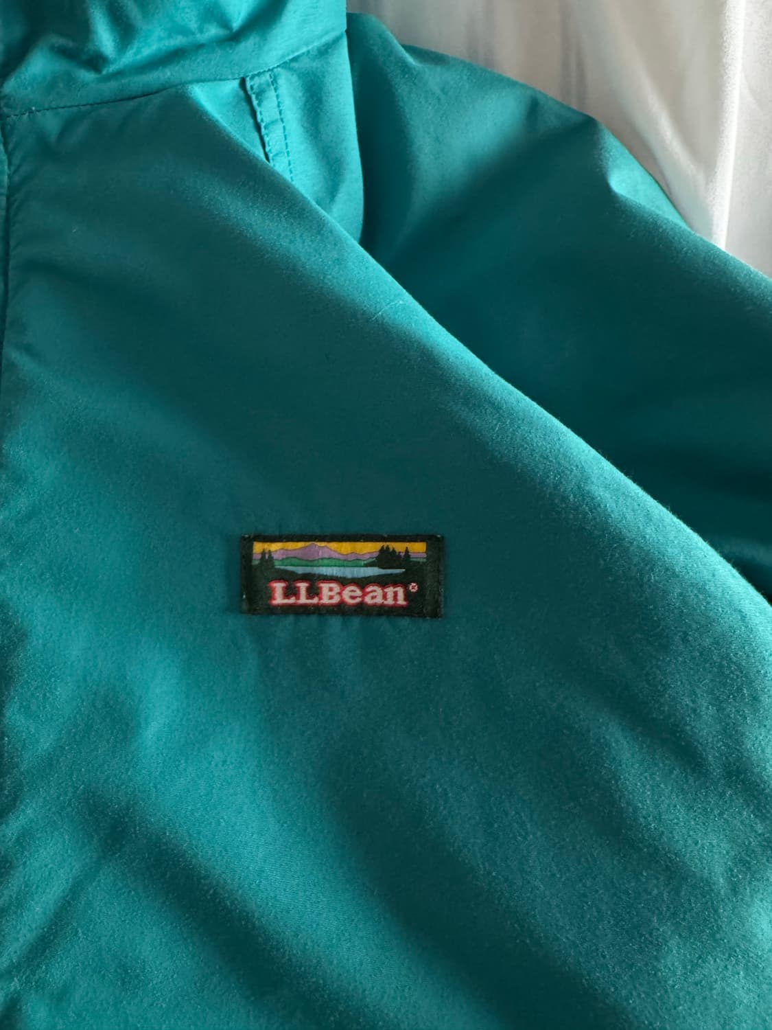 [L] 90s 엘엘빈 ll bean 웜업 자켓 틸그린 상품이미지5