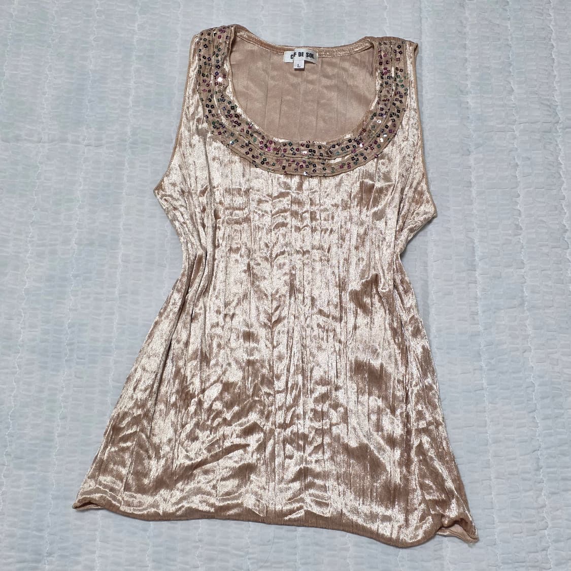 골드벨벳 보헤미안모리걸st 스팽클 슬리브리스 상품이미지1