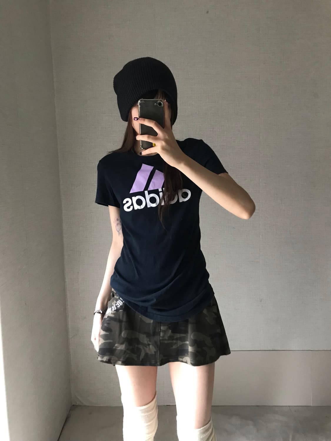 아디다스 빅로고 슬림핏 반팔티셔츠 상품이미지5