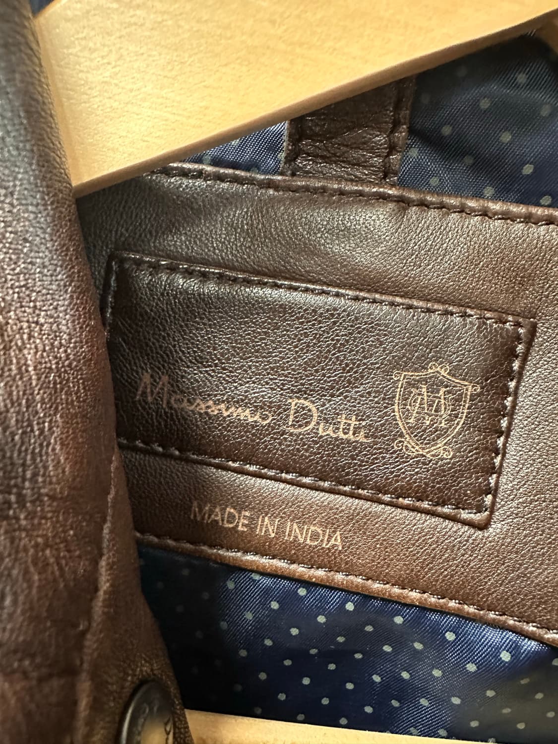 (L)마시모두띠 리얼레더 램스킨 자켓 상품이미지4