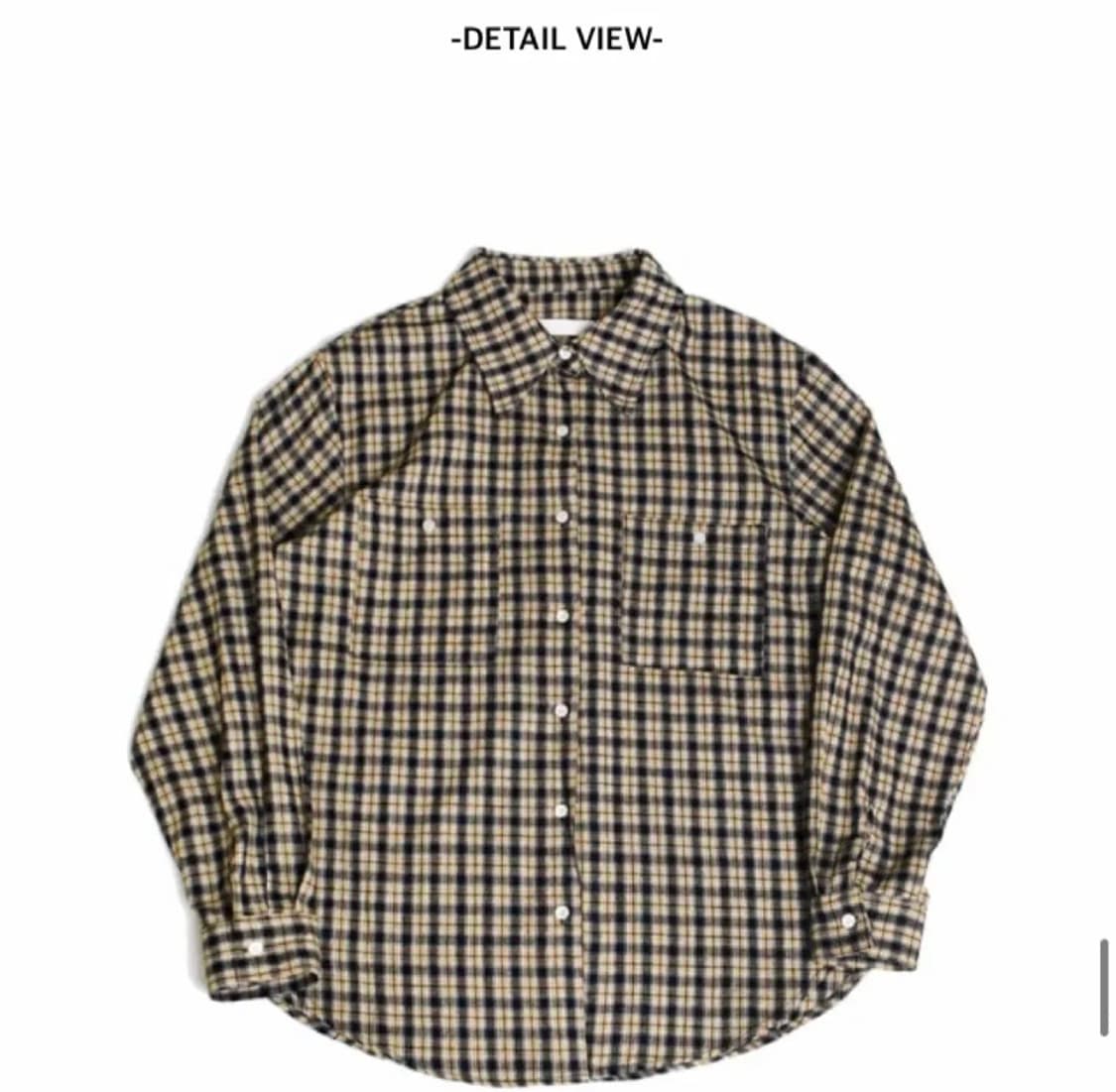 리넨느 무어체크남방(옐로우) 상품이미지2