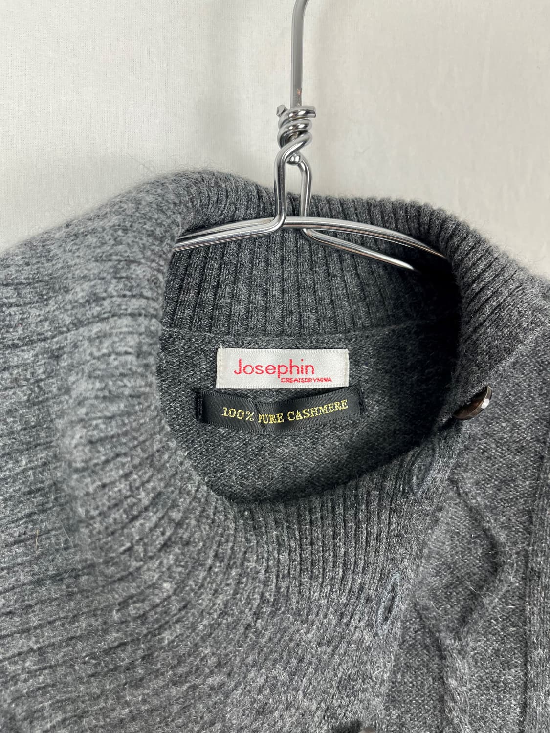 100% Cashmere 자개단추 니트  상품이미지7