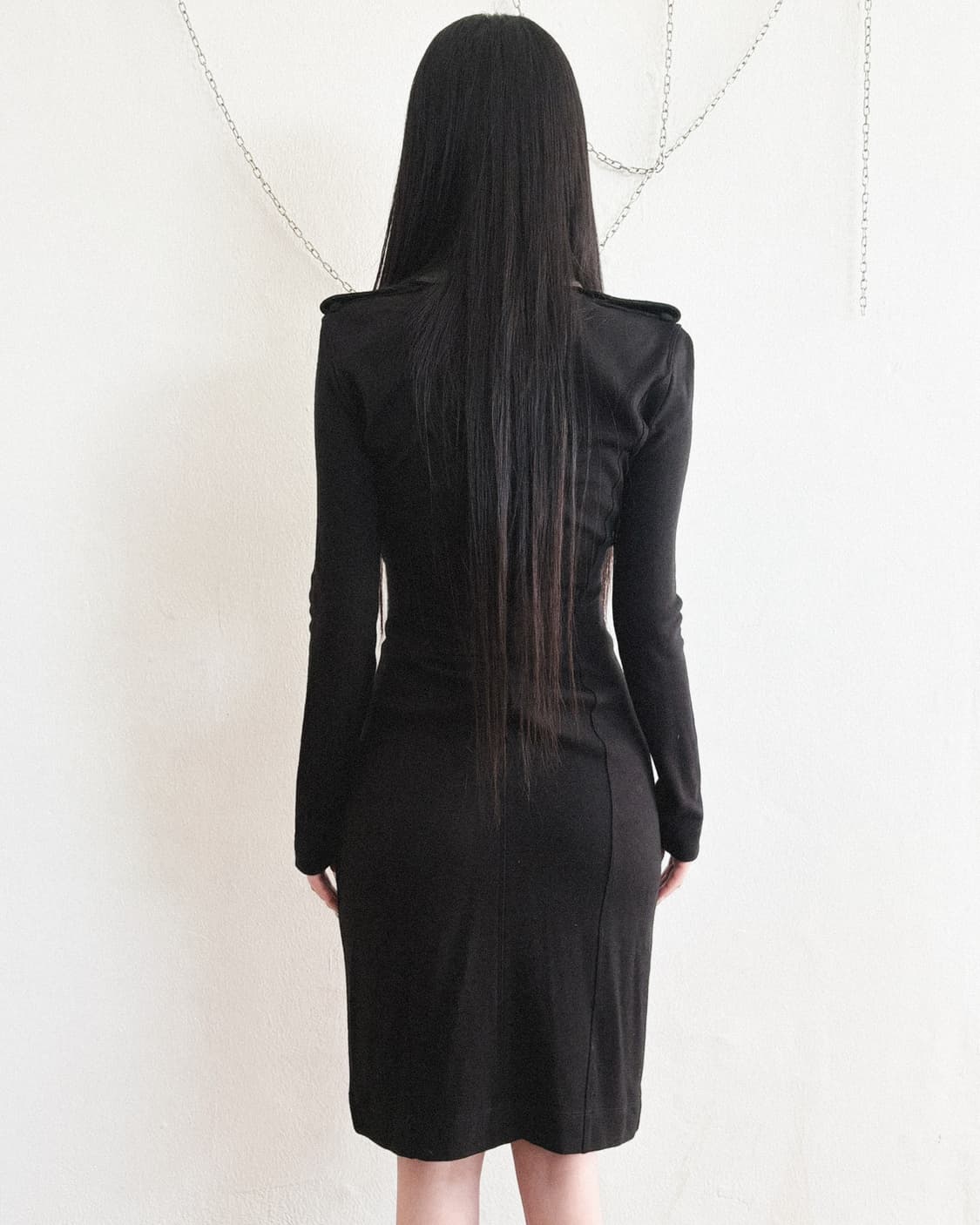 버버리 램스킨 칼라 슬림핏 니트원피스 상품이미지4