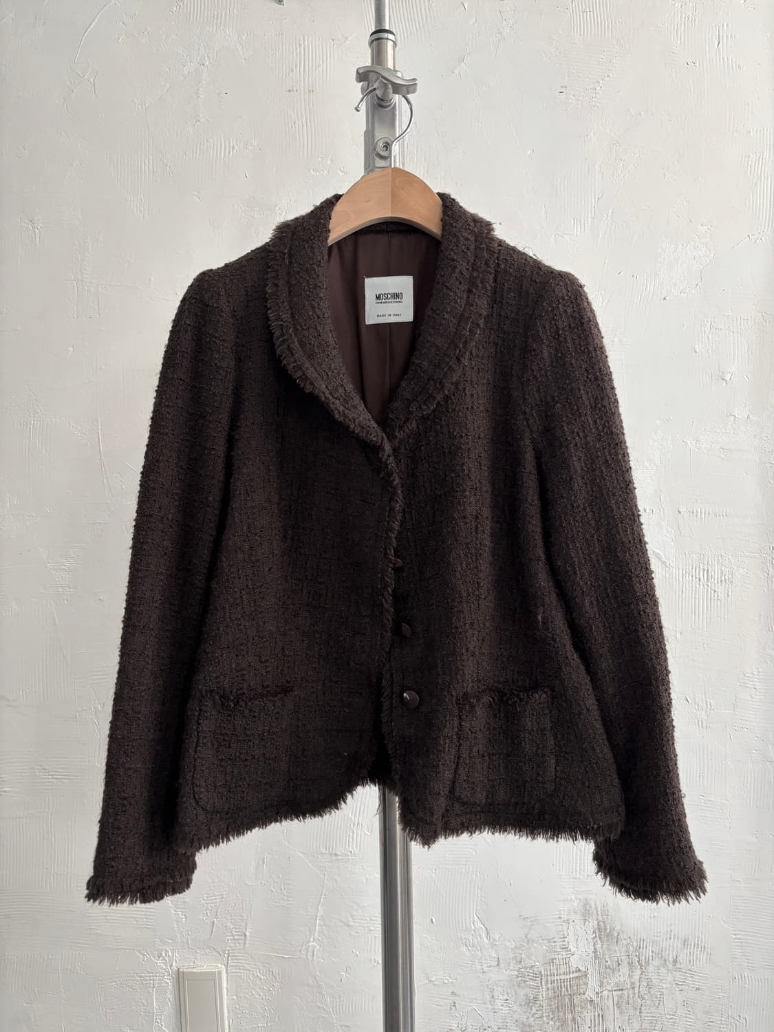 Moschino 모스키노 브라운 블레이져 트위드 자켓 상품이미지5