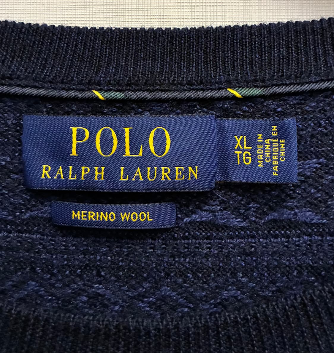 (L~XL)폴로랄프로렌 노르딕 페어아일 메리노울 크루넥 니트 네이비 상품이미지9