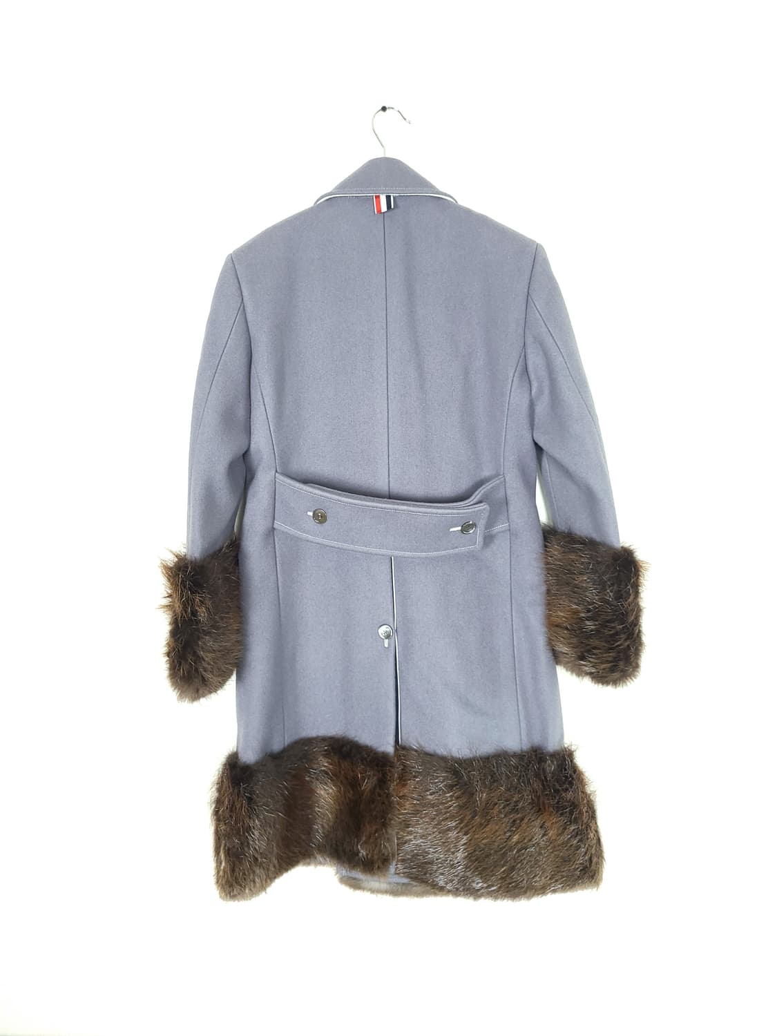 톰브라운 여성 비버퍼 더블브레스티드 울코트 상품이미지2