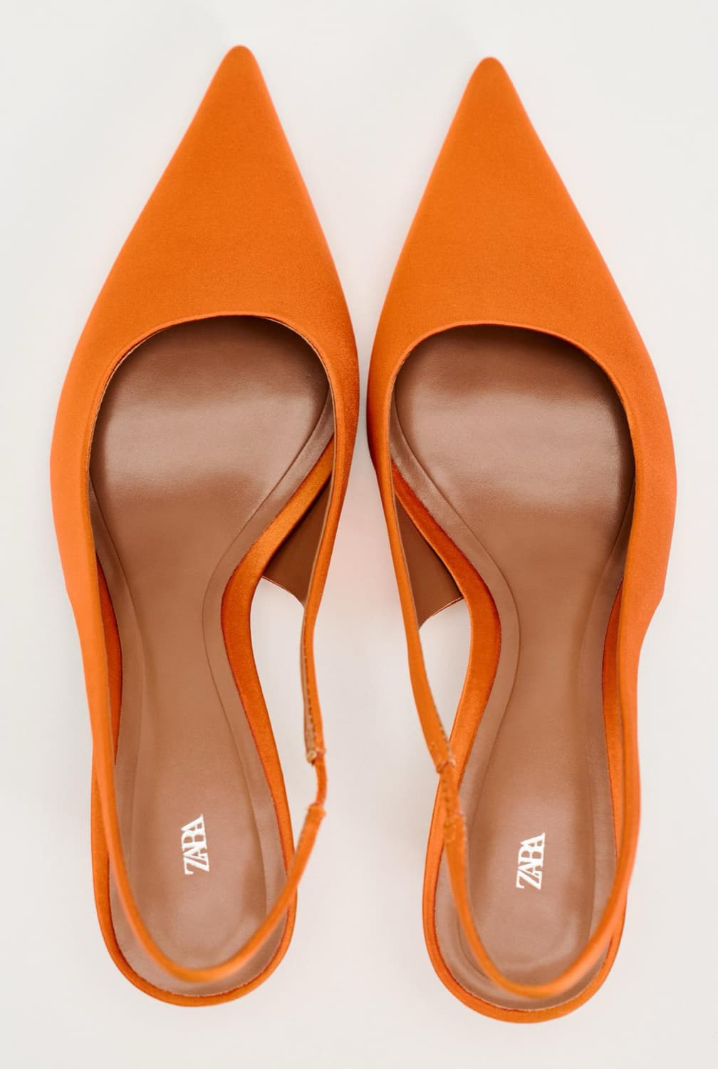 ZARA 자라 오렌지 새틴 슬링백 상품이미지2