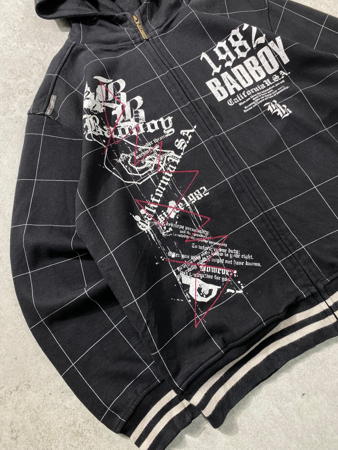 [XL] 00s Bad Boy 배드보이 올드스쿨 후드집업 상품이미지3