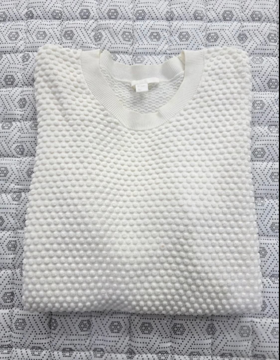 COS 코스 화이트 팝콘 니트 스웨터 ~55반 상품이미지1