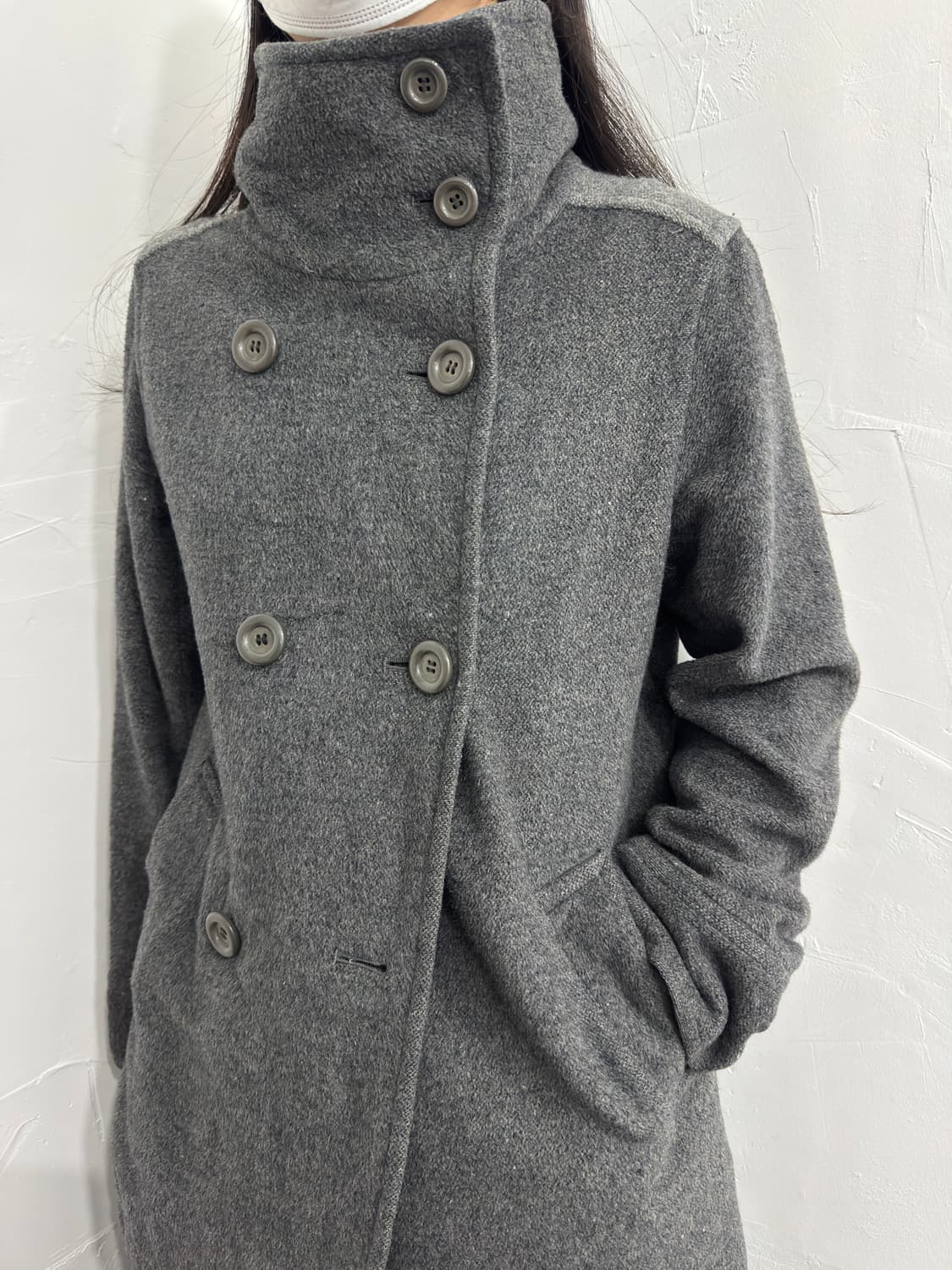 nice claup dubble button wool coat 상품이미지3