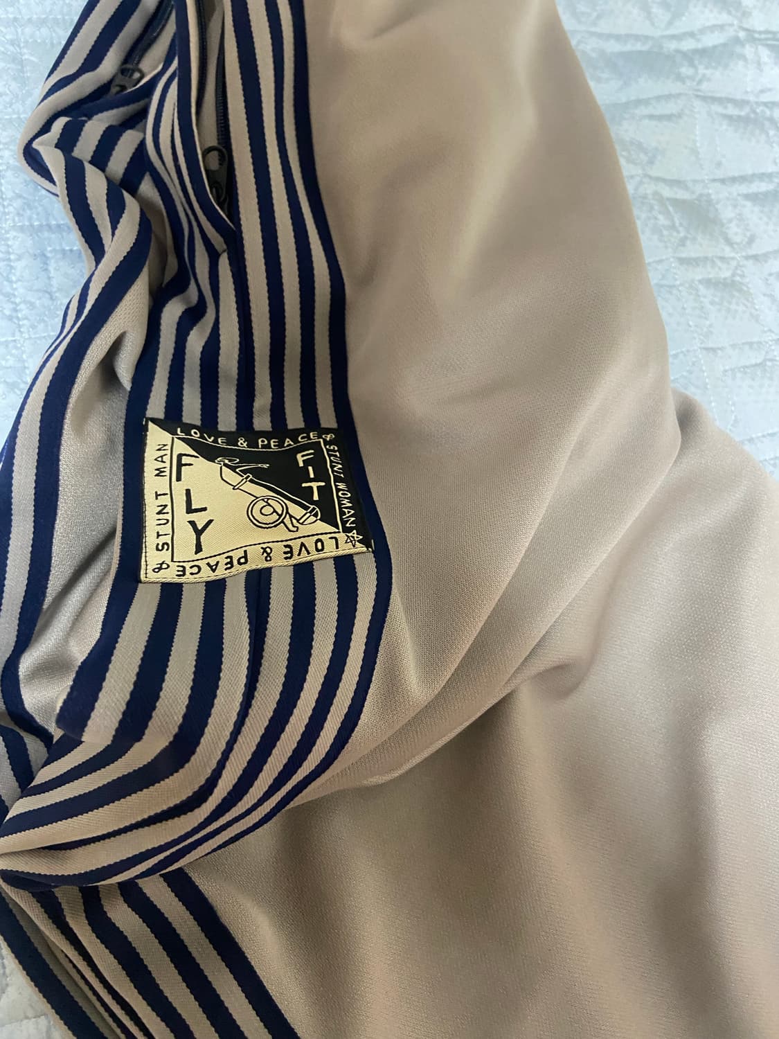 KAPITAL 캐피탈 슈퍼 배기 트랙 팬츠 스트라이프 그레이 상품이미지5