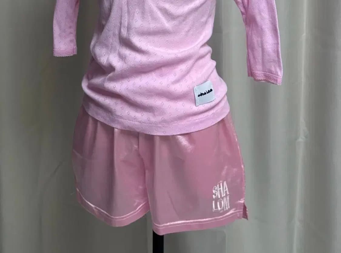 샬롬클럽 2주년 새틴 쇼츠 (pink) 상품이미지1