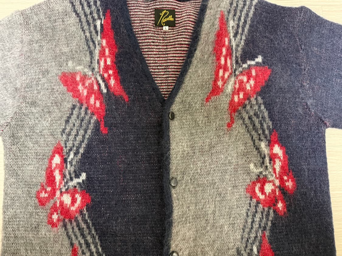 [L] 니들스 모헤어 빠삐용 가디건 그레이 [LQ275] 발렌 꼼데 Xl 상품이미지4