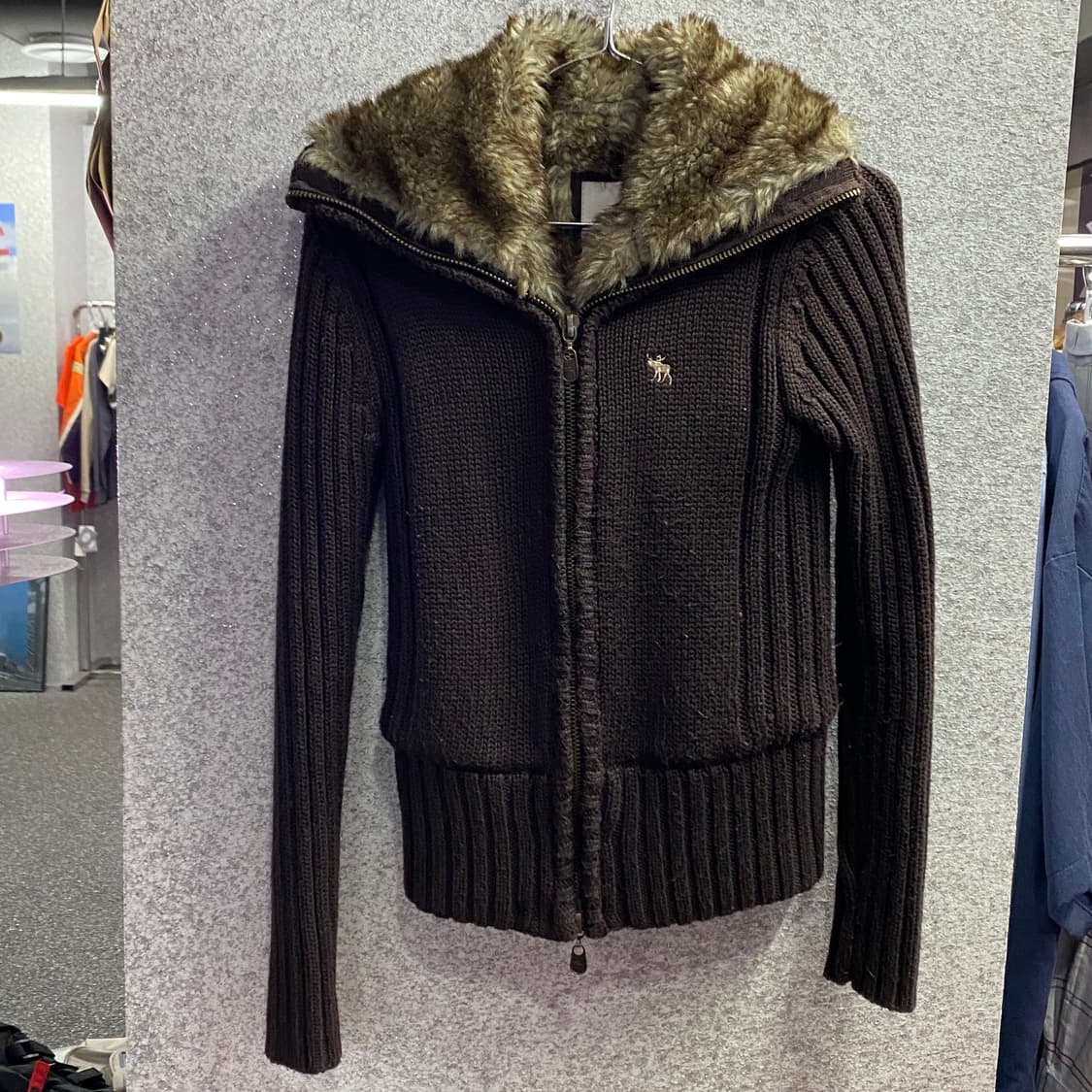 아베크롬비 y2k 니트 투웨이 집업 B4193 상품이미지2