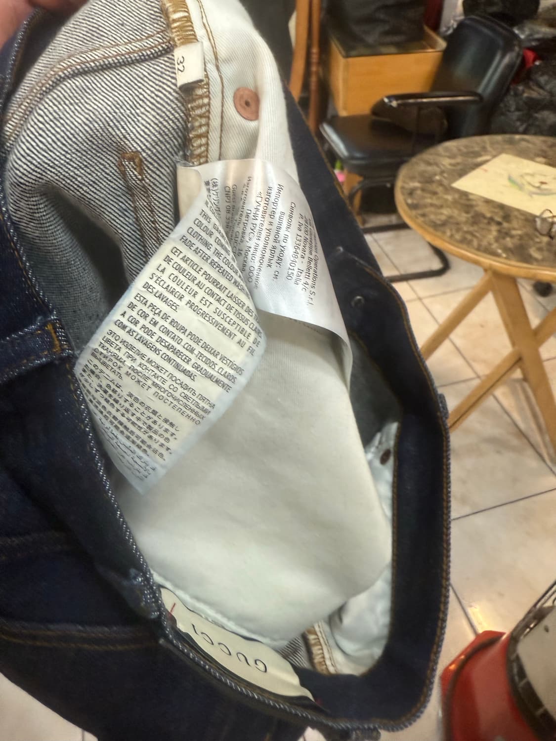 32/20ss 정품 구찌 데님팬츠 팝니다 상품이미지6