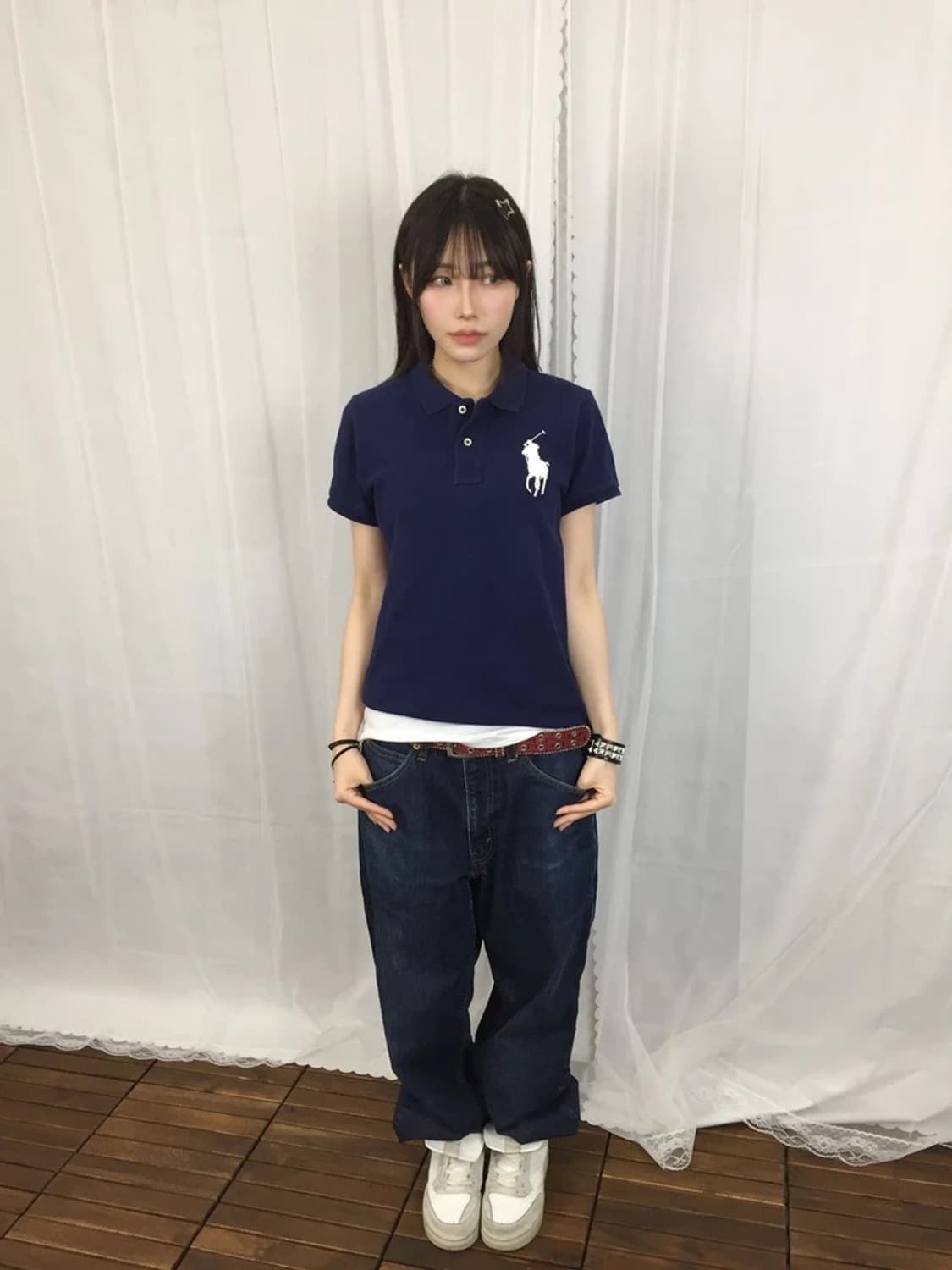 Polo Ralph Lauren Skinny Navy Big Polo 상품이미지1