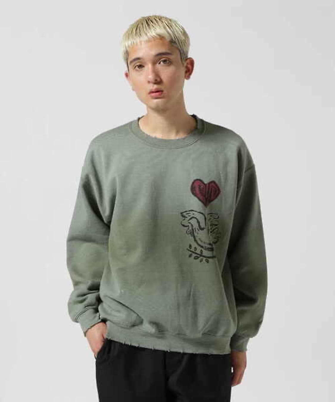 [XL] 사스콰치패브릭스 빈티지 스웻셔츠 올리브 상품이미지10