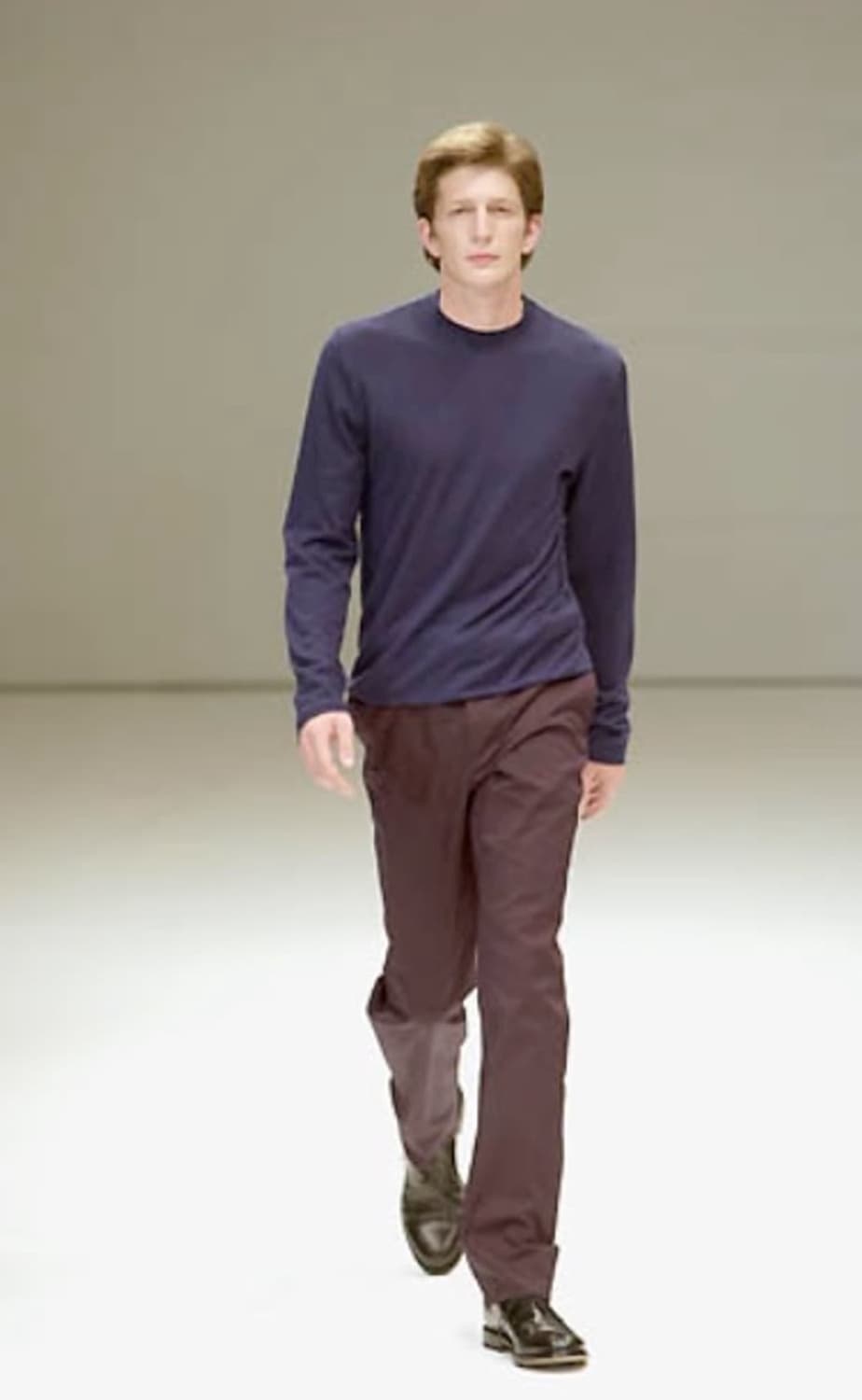 jil sander 라운드 넥 버건디 니트 상품이미지1