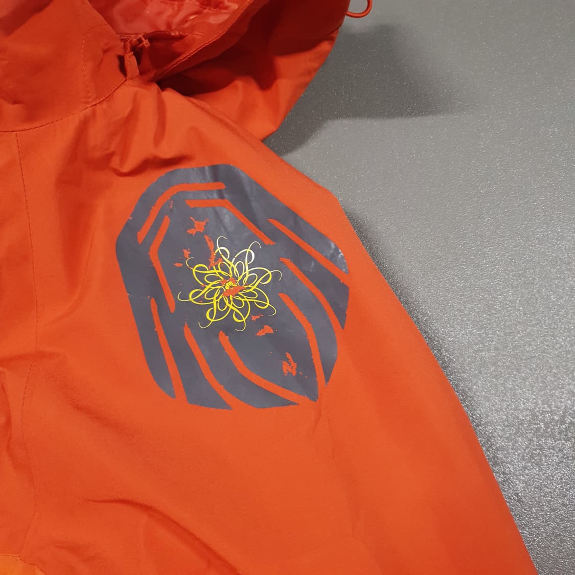 여성 90) K2 고어텍스 고급 바람막이 집업 후드 마운틴 자켓 오렌지 상품이미지5