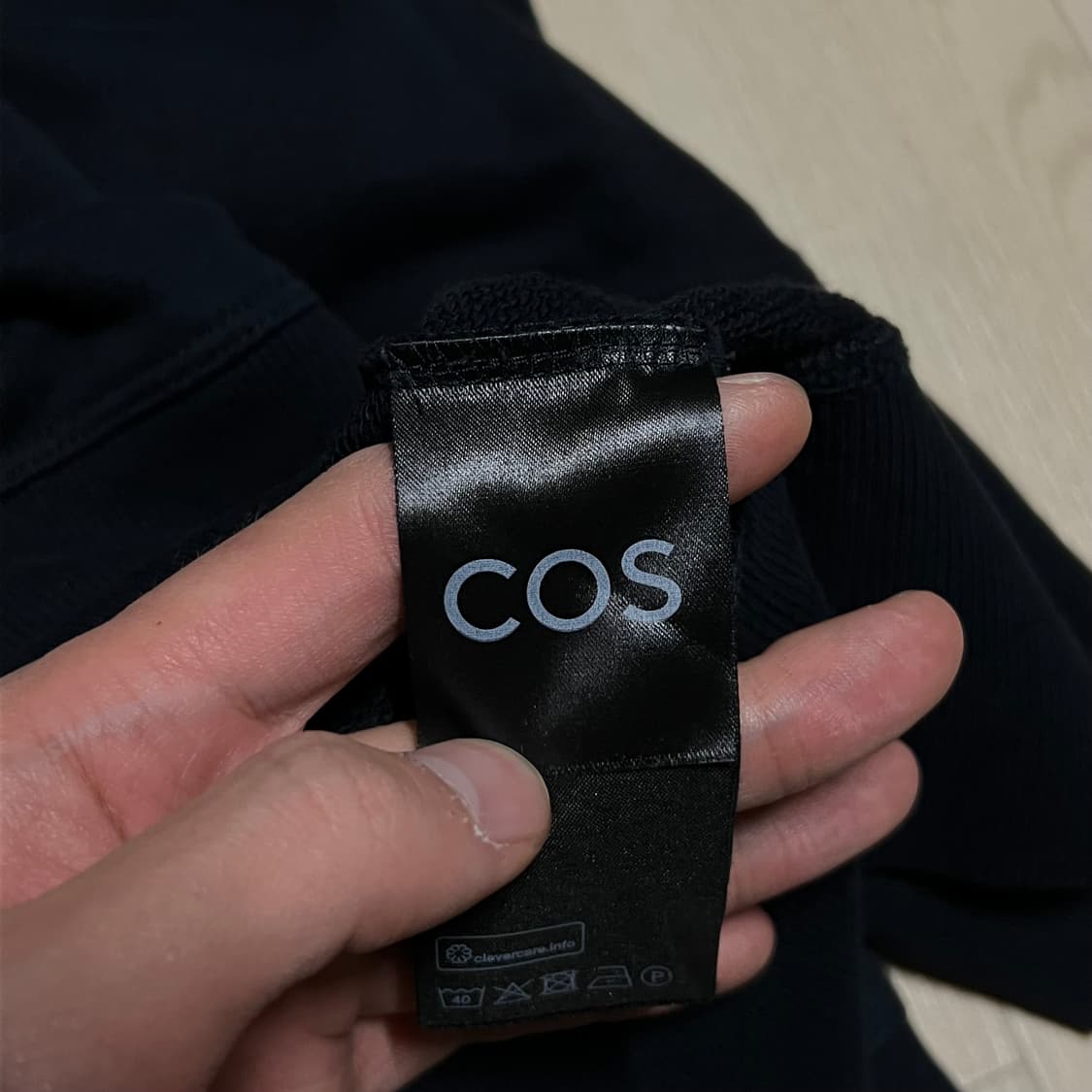 COS 코스 카라 하프집업 반집업자켓 [블랙] L/100 상품이미지5