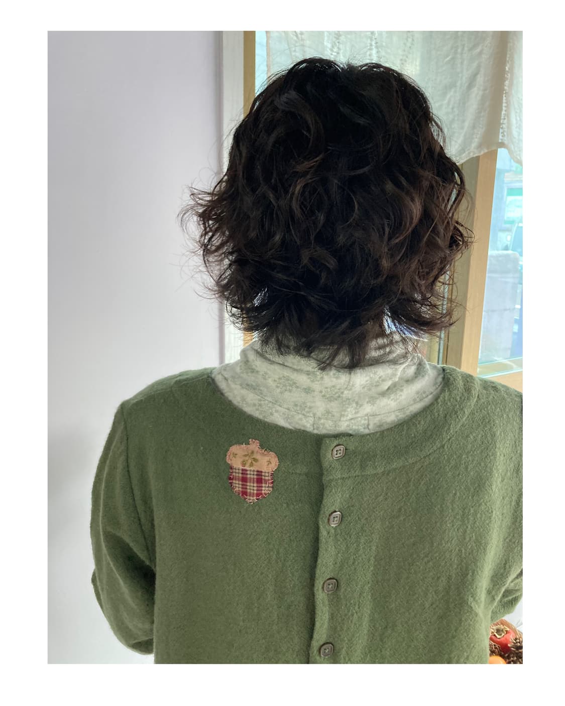 미지 수제패치 울 블라우스 상품이미지2