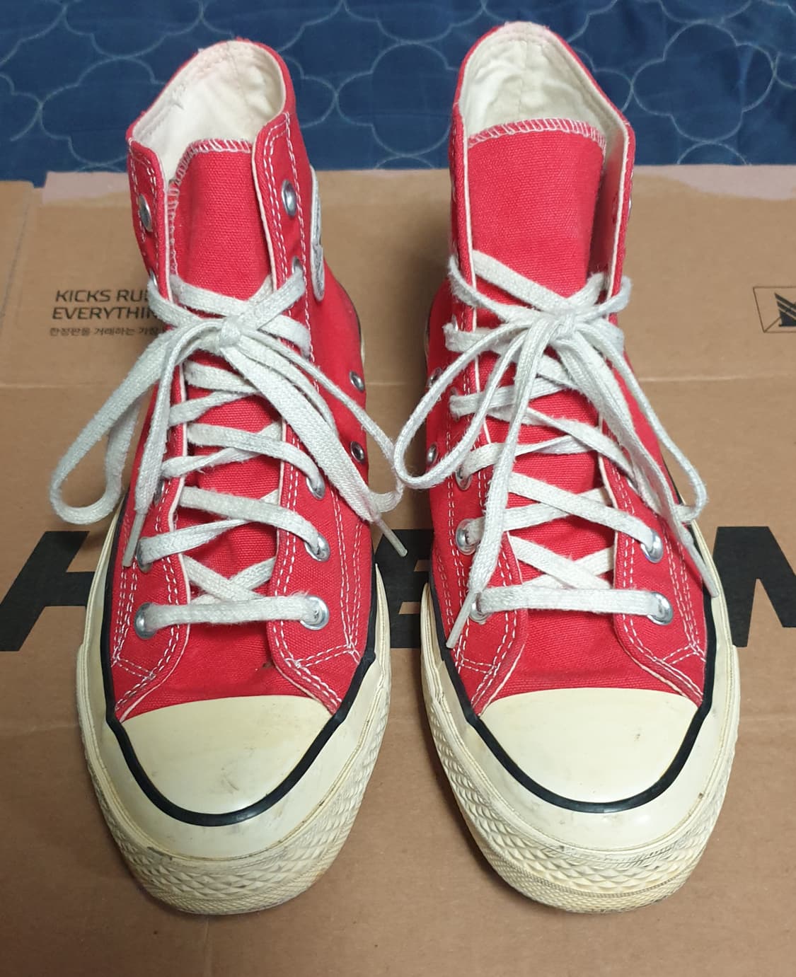 컨버스 척테일러 70s 하이 에나멜 레드 스니커즈 (245) 상품이미지2