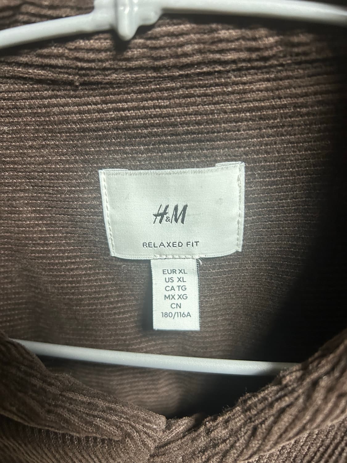 H&M 코듀로이 셔츠 상품이미지3