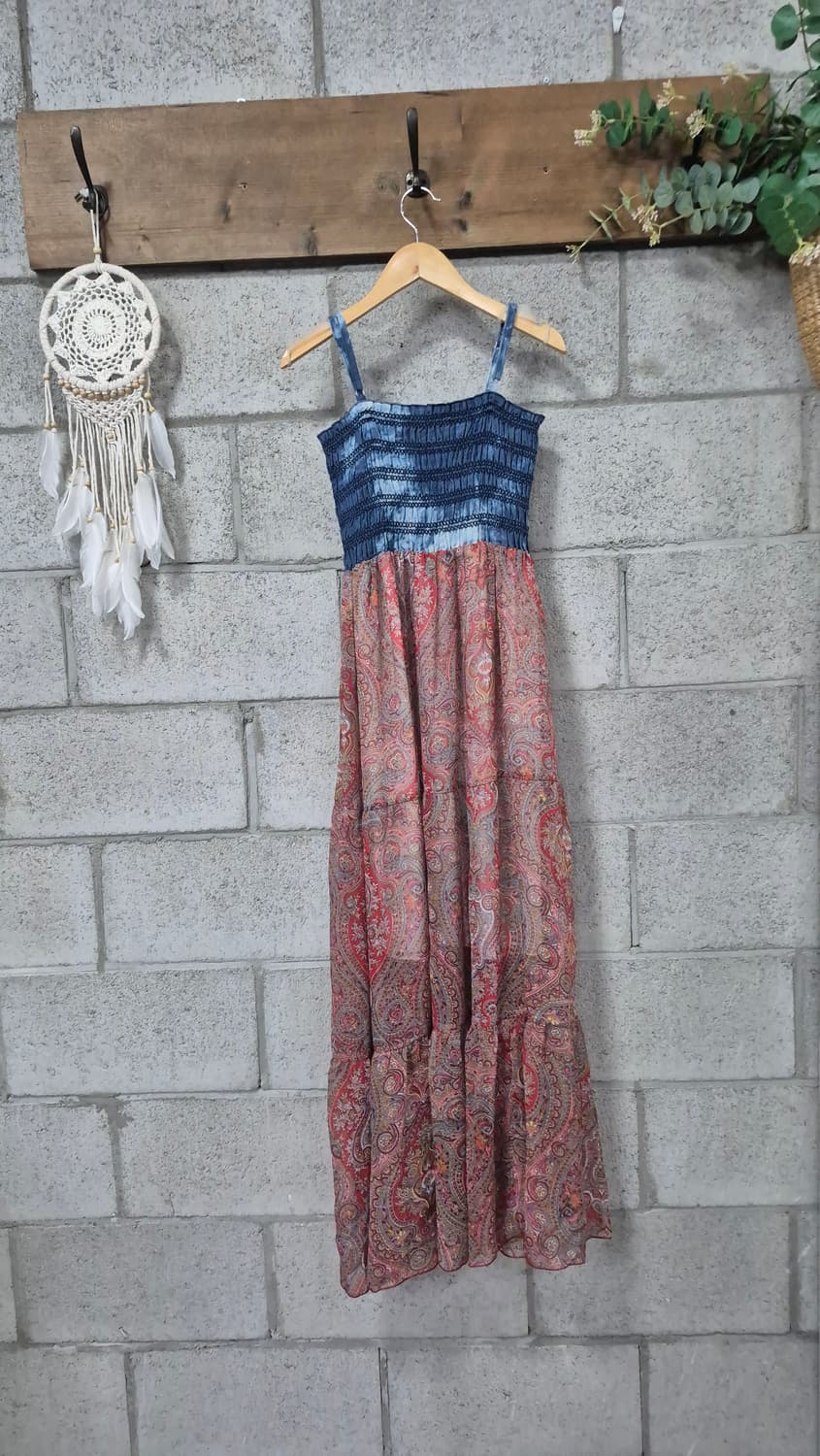 페이즐리 청밴딩 원피스 상품이미지4