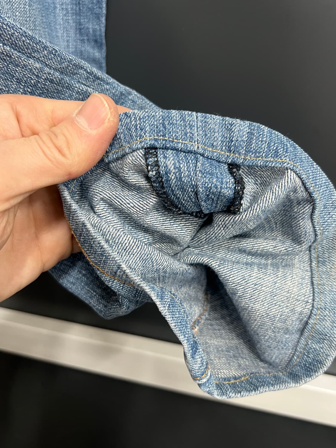 Levis 리바이스 501 버튼 플라이 연청 데님 팬츠 상품이미지5