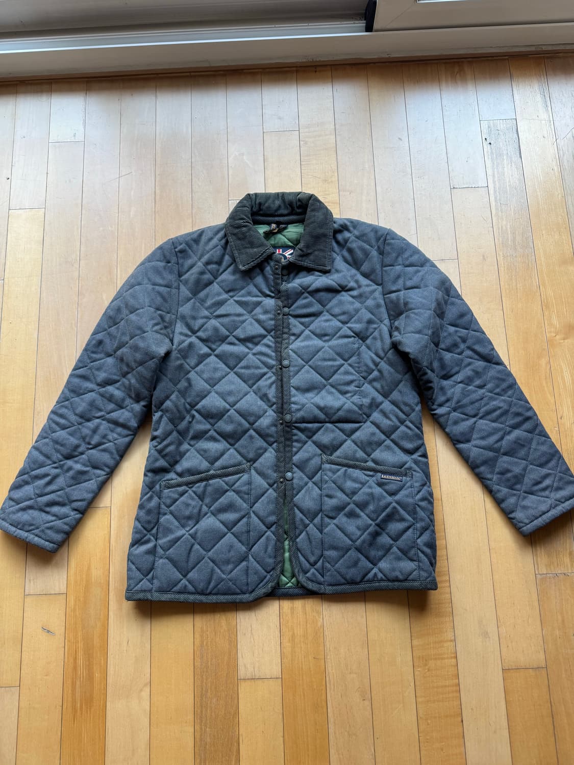 라벤햄 그레이 퀼팅 자켓 상품이미지1