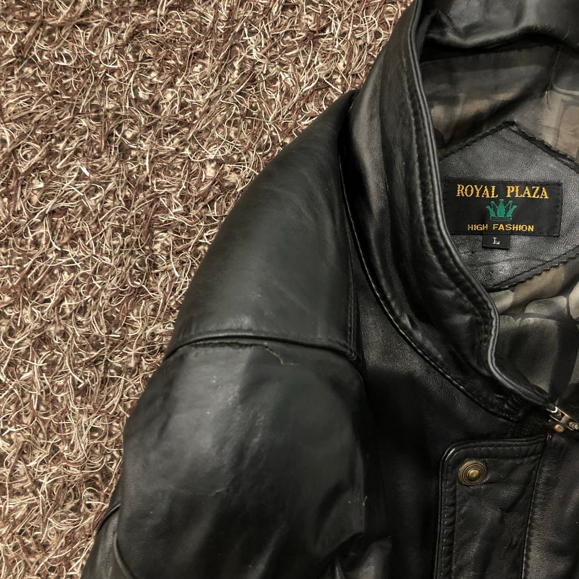 빈티지 레더 봄버 가죽 자켓 상품이미지7