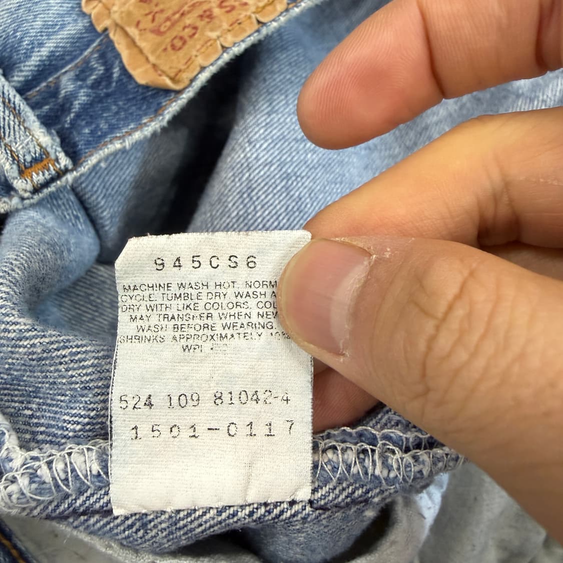 (34)90s 리바이스 501 데님팬츠(made in usa) 상품이미지6