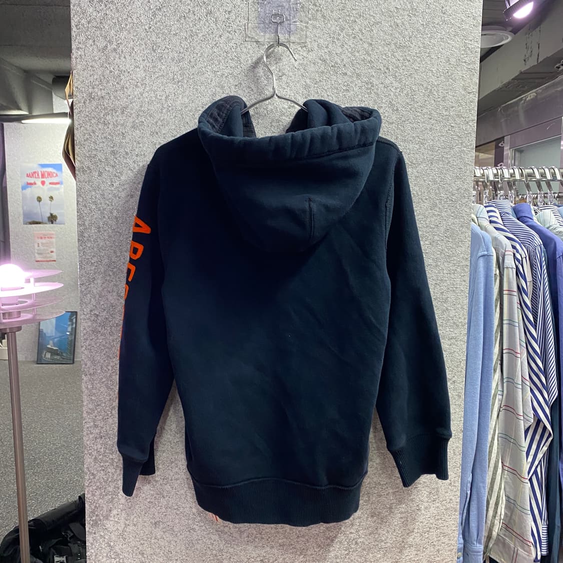 아베크롬비 사슴로고 y2k 네이비 후드집업 B4384 상품이미지6