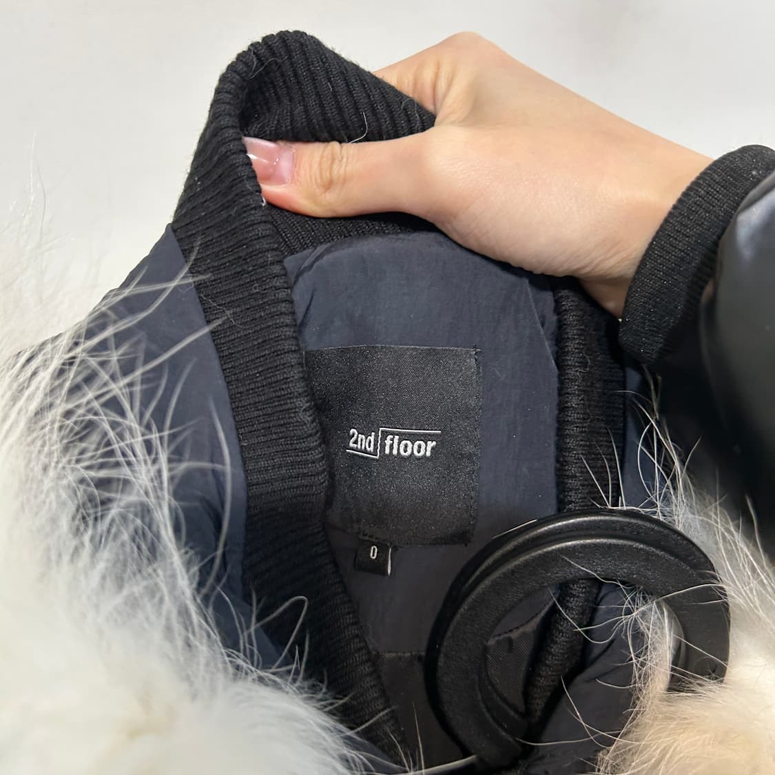 세컨플로어 여성 롱패딩 0사이즈 상태최상 상품이미지2