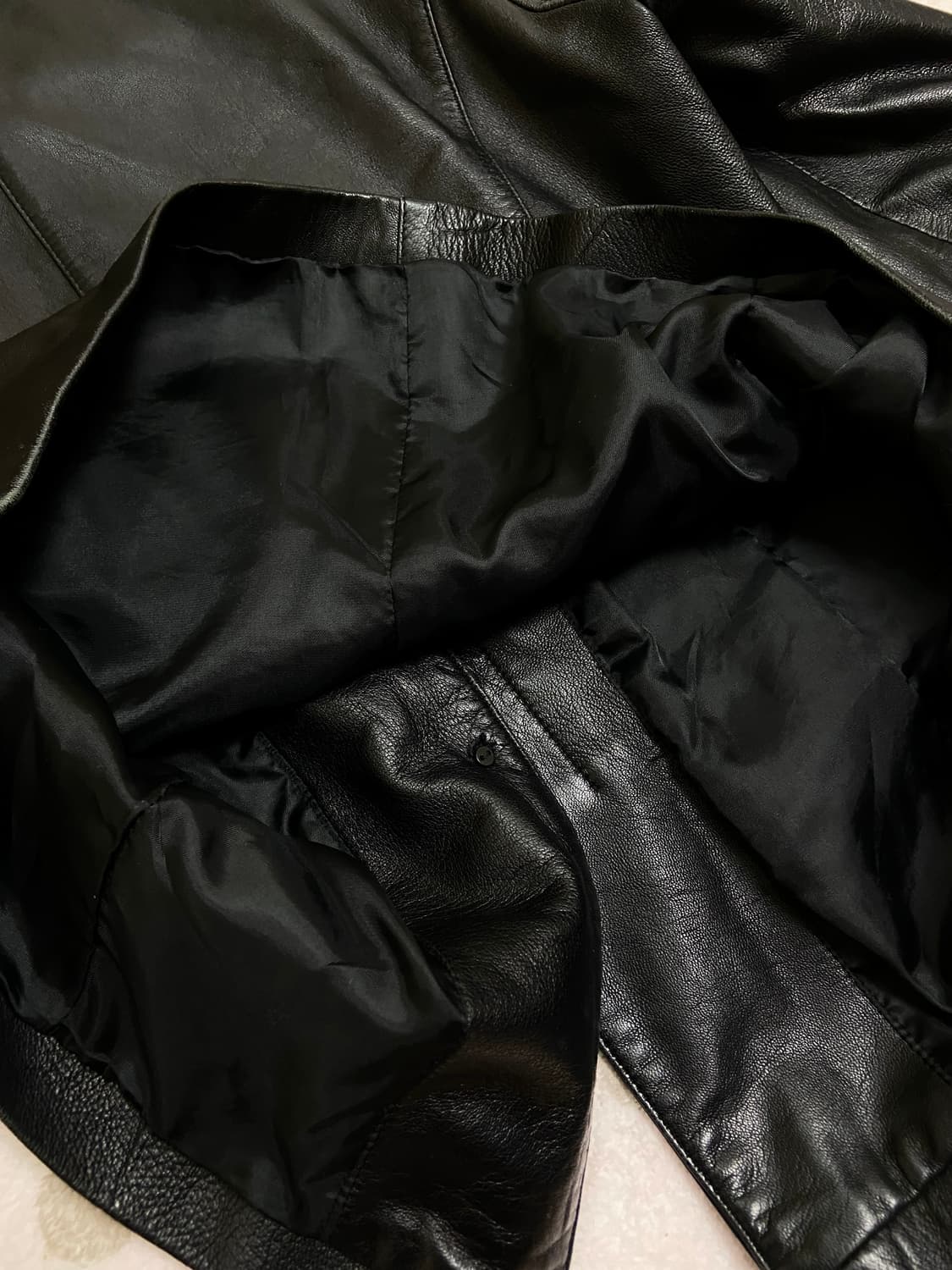빈티지 블랙 리얼 레더 가죽자켓 상품이미지8