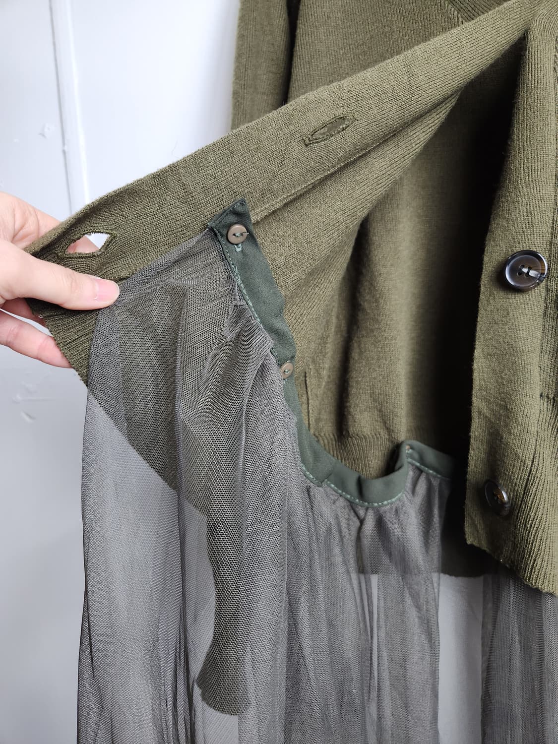 샤 레이어드 가디건 상품이미지5