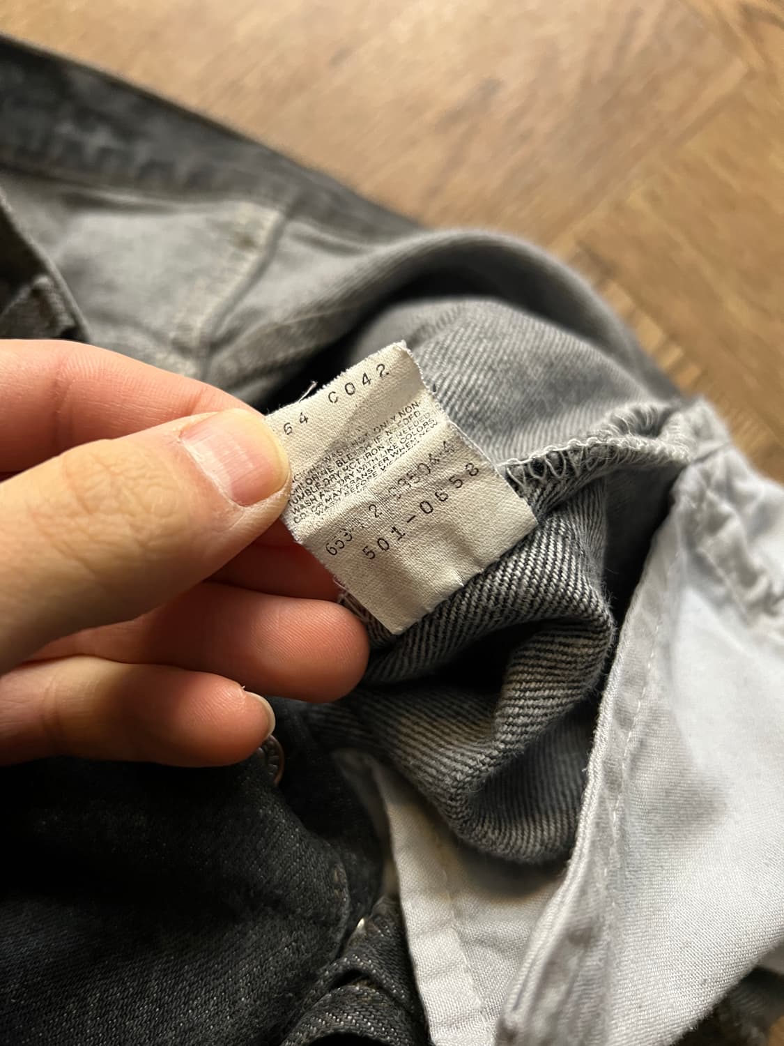 [30]90's 리바이스 USA Made 흑청 데님팬츠 S29 상품이미지6