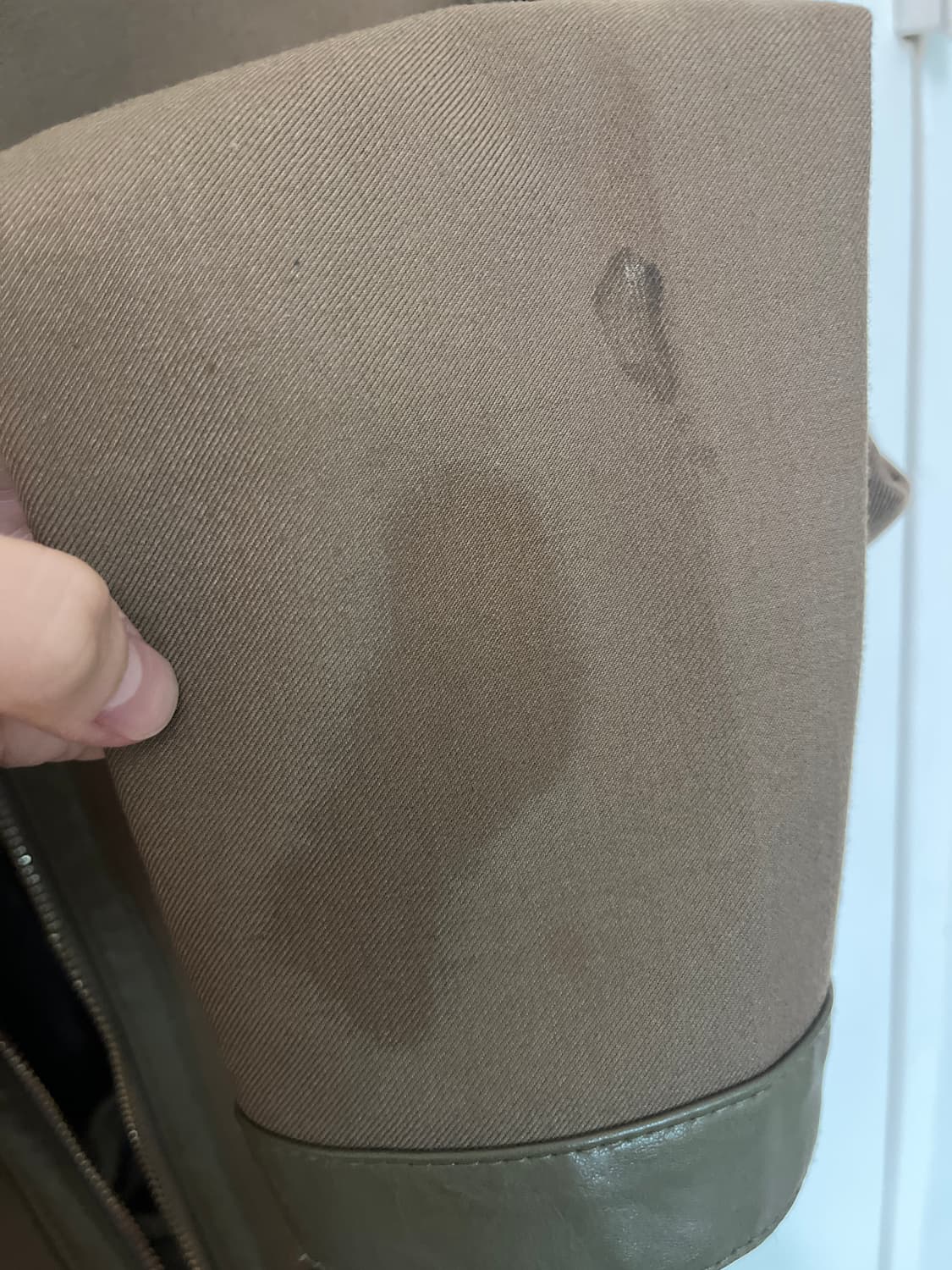 Bad Blood Leather-Trimmed Jacket - Olive 상품이미지9