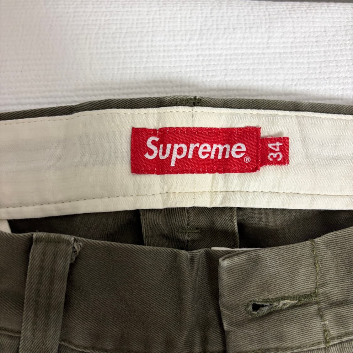 슈프림 Supreme 핀업걸 치노 팬츠 바지 올리브 34 상품이미지4