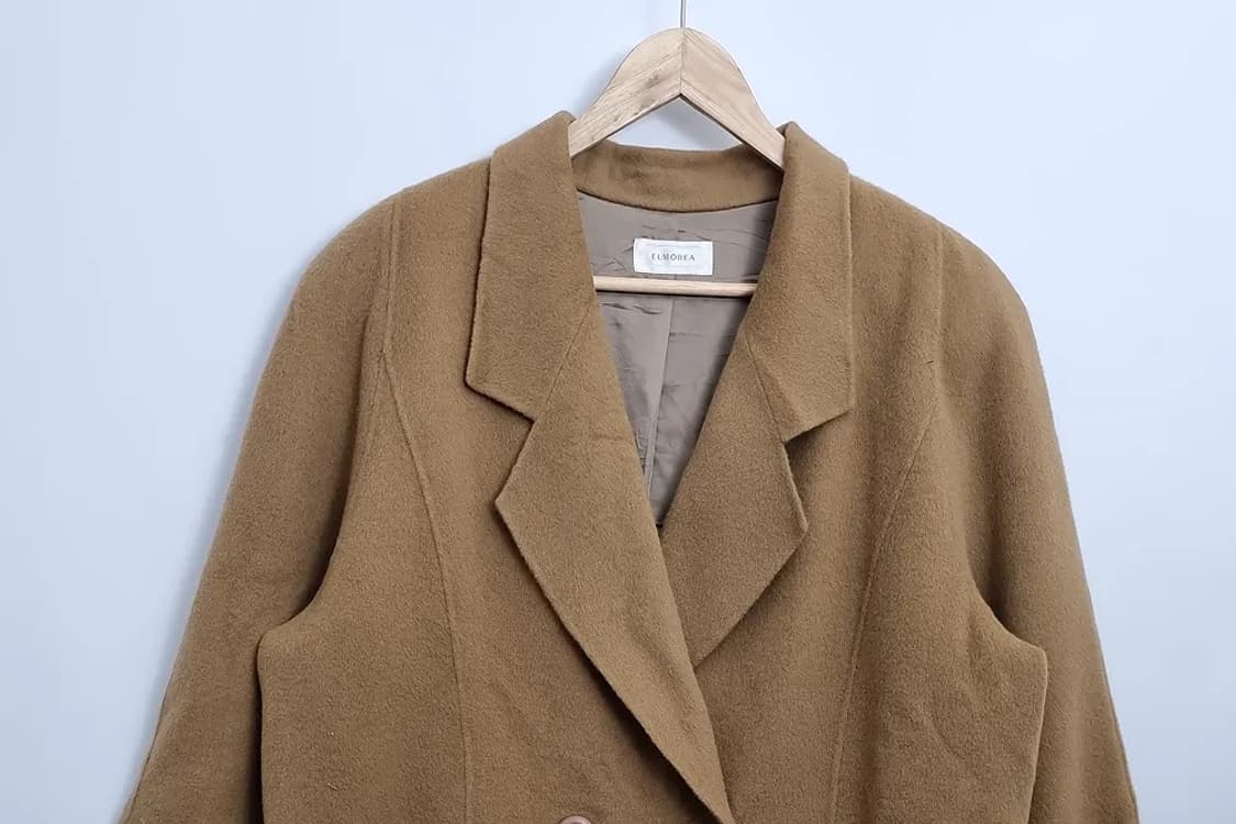 ELMOREA 카멜 울 캐시미어 코트  상품이미지3