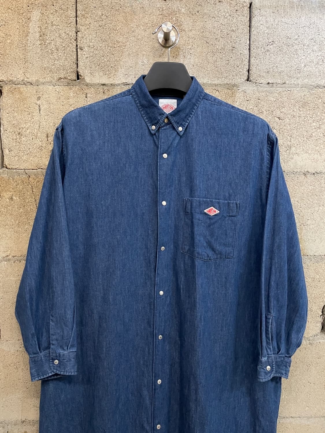 단톤 데님 셔츠 원피스 상품이미지2