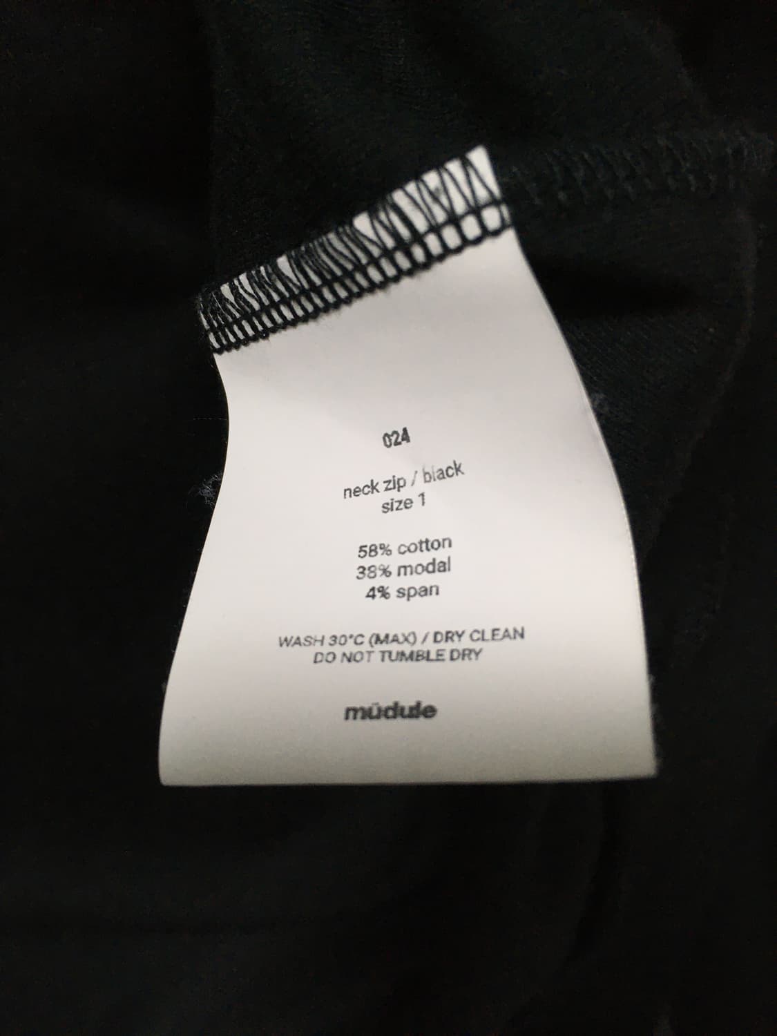 머듈 넥집업 neck zip up 블랙 1사이즈 상품이미지4