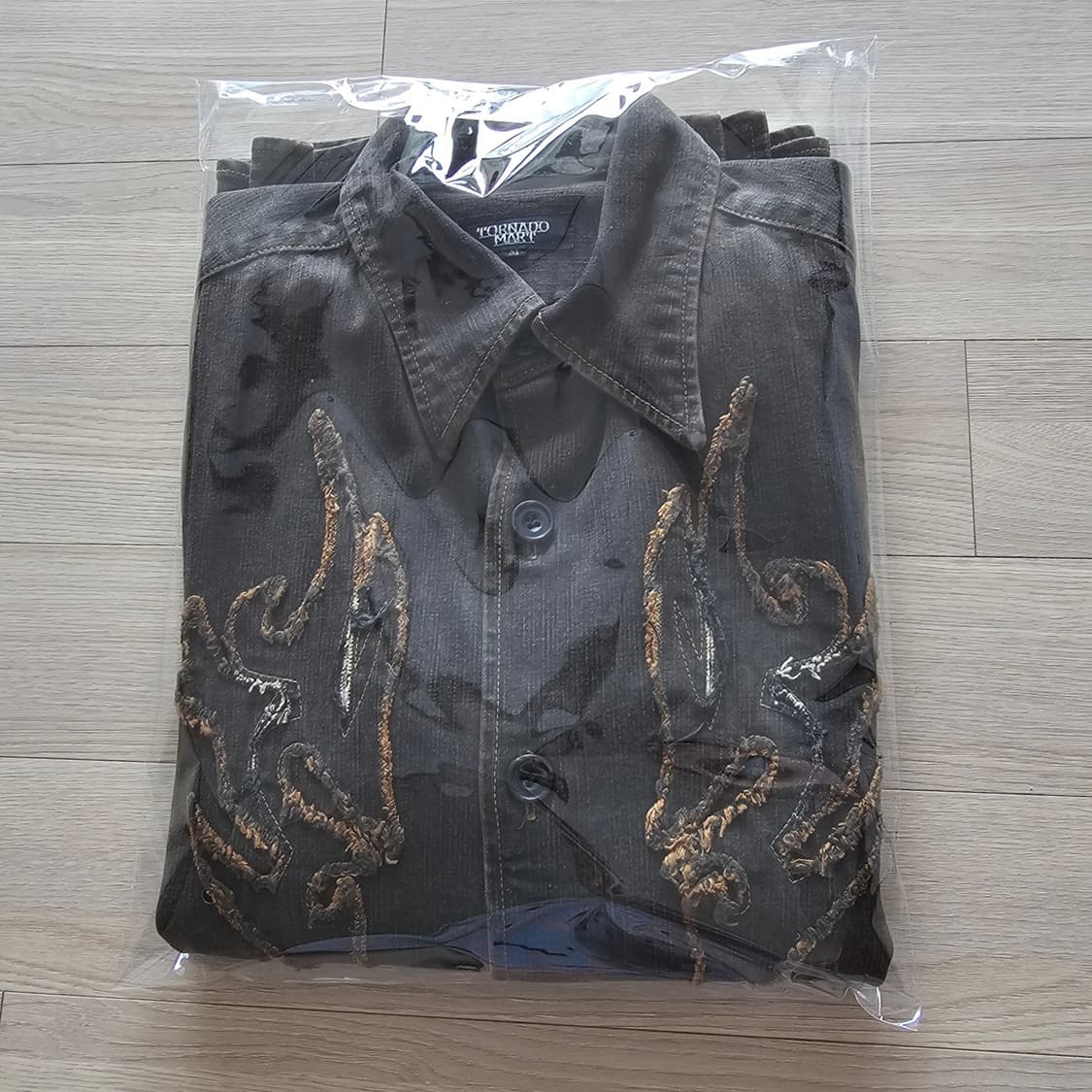 우먼 M ) 토네이도 마트 웨스턴 패턴 셔츠 자켓 셔켓 브라운 상품이미지7