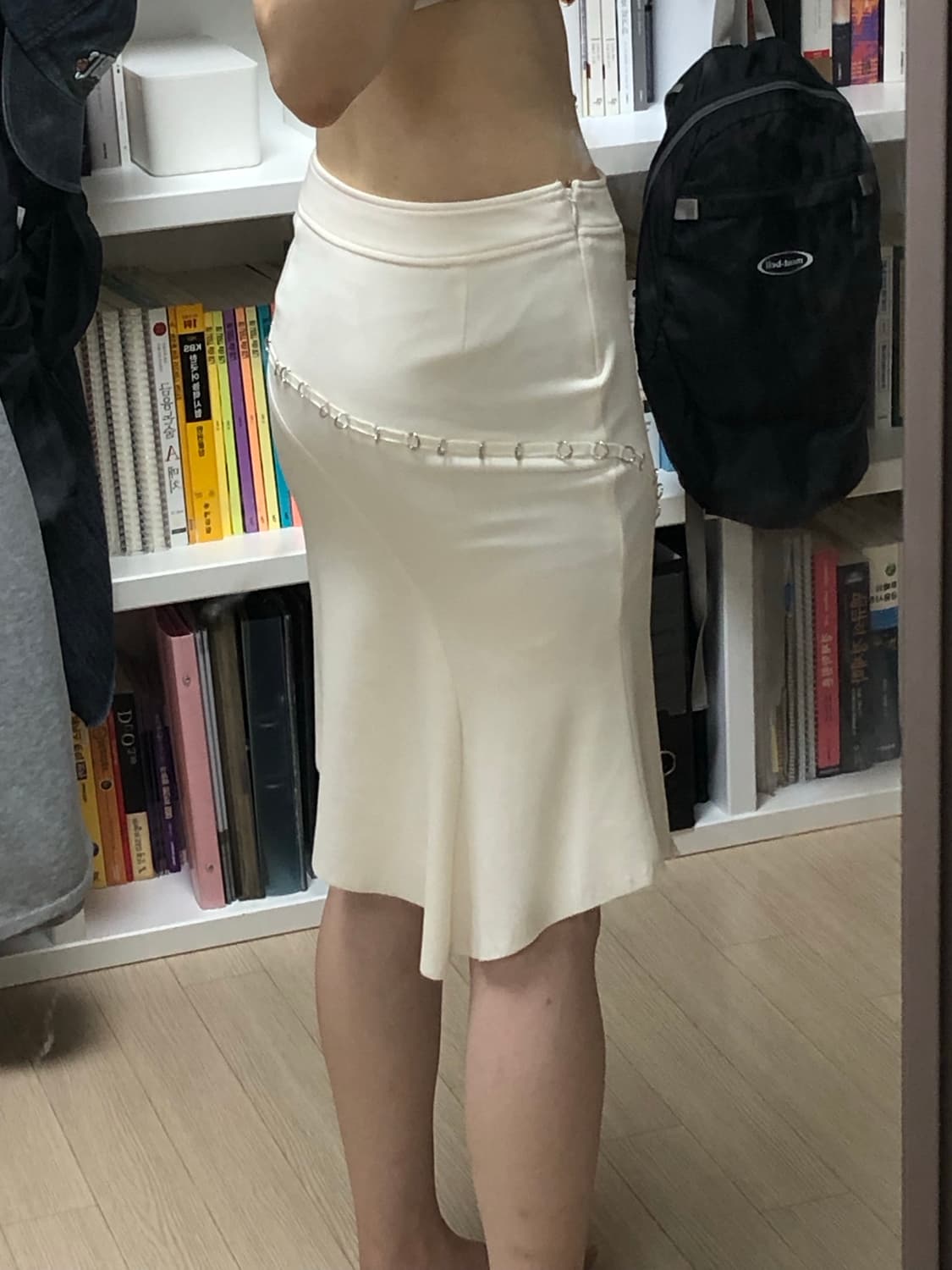 36 비대칭 트임 빈티지 키링 미디스커트 페어리 그런지 상품이미지9
